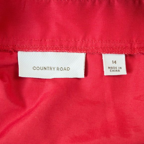 Anthropologie Country Road Red Bow Halter Dress 14 - Picture 8 of 10